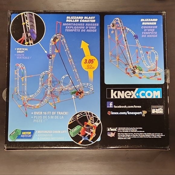 k'nex Blizzard Blast Roller Coaster Set, NIB - Picture 2 of 8
